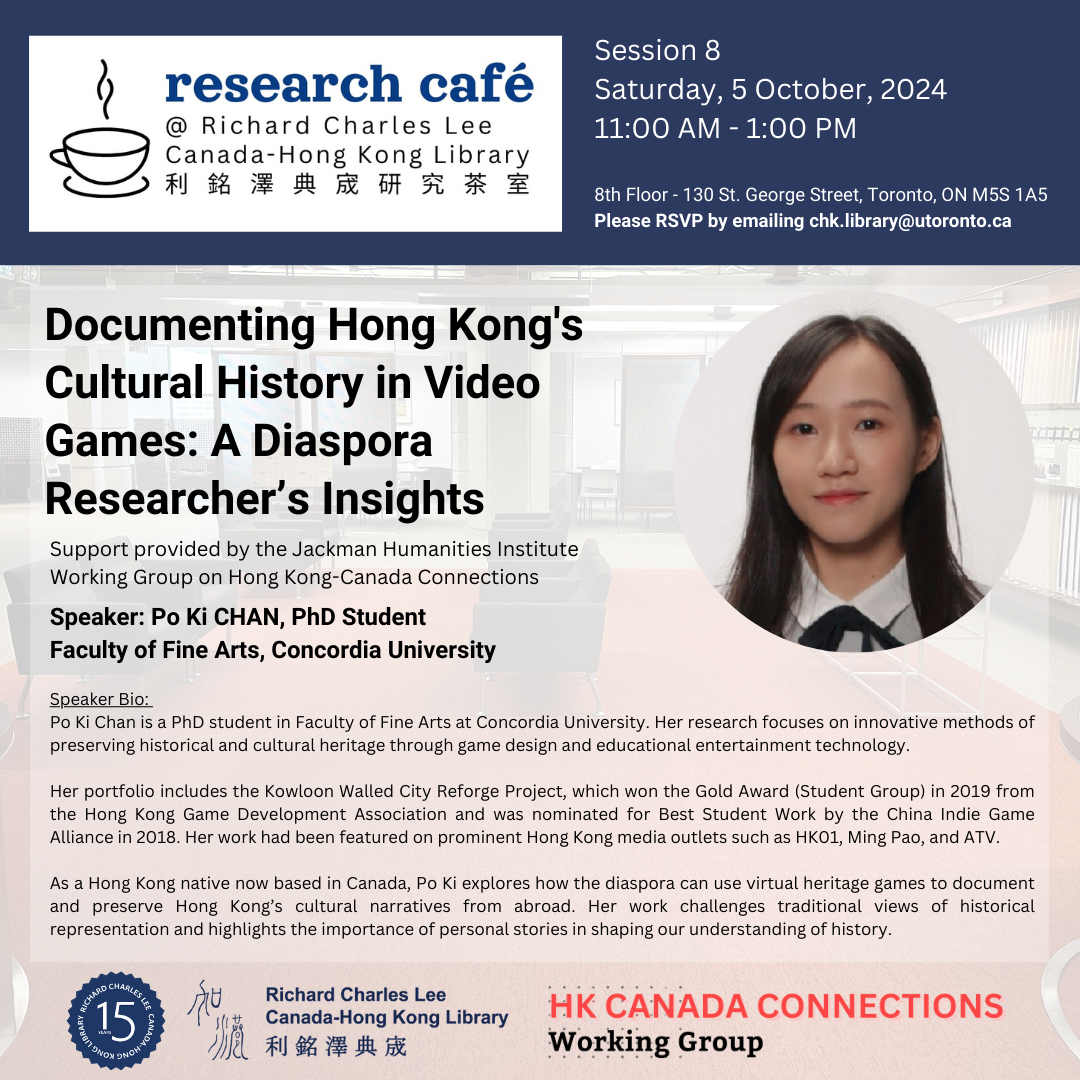 Documenting Hong Kong's Cultural History in Video Games: A Diaspora Researcher's Insights