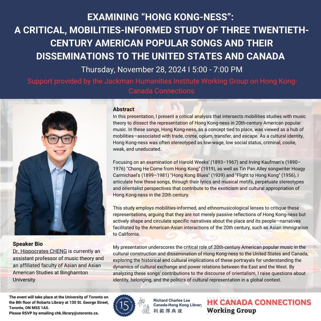 Examining “Hong Kong-ness” — A Critical, Mobilities-Informed Study of Three Twentieth-century American Popular Songs and their Disseminations to the United States and Canada